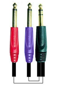 SCHULZKABEL GIS-1 JACK STEREO - 2x JACK MONO - kabel insertowy (1m)