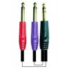 SCHULZKABEL GIS-1 JACK STEREO - 2x JACK MONO - kabel insertowy (1m)
