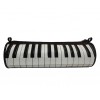 Zebra Music P01 - piórnik okrągły z klawiaturą fortepianu