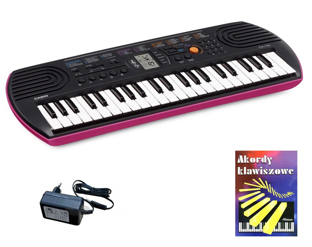 Casio SA-78 - keyboard + zasilacz + książeczka edukacyjna