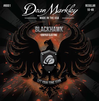 DEAN MARKLEY BLACKHAWK COATED 8001 REG - Stryny do gitary elektrycznej