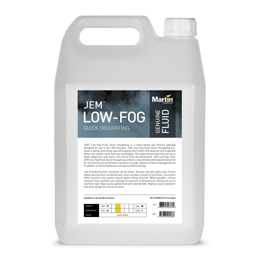 JEM Low-Fog Fluid Quick Dissipating - płyn do dymu niskiego (5l)