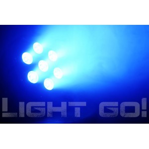 GO FLAT PAR PRO 3 – 7x9W RGB  - Reflektor Par