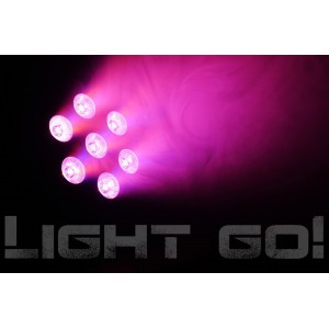 GO FLAT PAR PRO 3 – 7x9W RGB  - Reflektor Par
