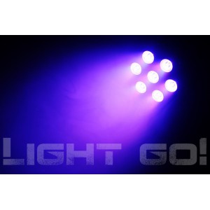 GO FLAT PAR PRO 3 – 7x9W RGB  - Reflektor Par