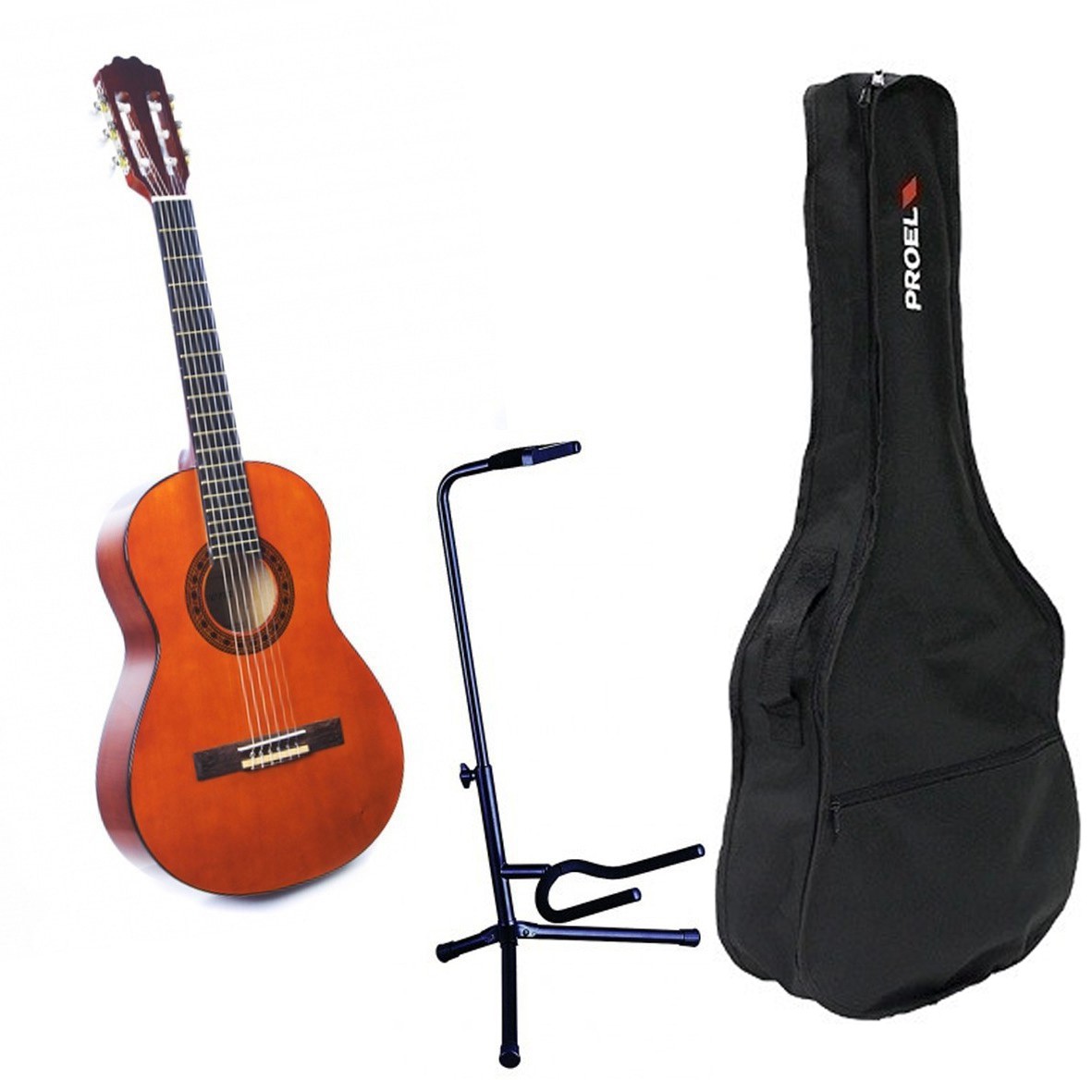 Alvera ACG100 4/4 (N) - gitara klasyczna + pokrowiec + statyw