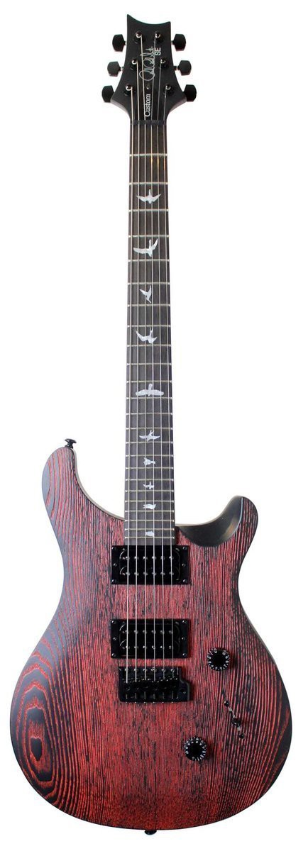 PRS SE Custom 24 Sand Blasted Swamp Ash Fire Red - gitara elektryczna, edycja limitowana