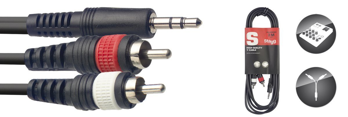 Stagg SYC3/MPSB2CM E - kabel połączeniowy 3m