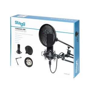 Stagg SUM45 SET -  mikrofon pojemnościowy USB