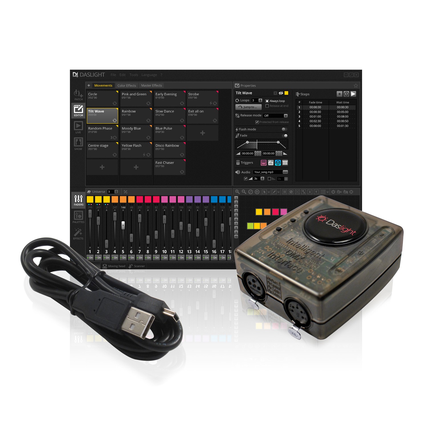 Daslight intelligent dmx interface. Daslight dvc 4 gold - мини usb-интерфейс, 1 dmx out+10dmx in/out (usb кабель и cd). Daslight dvc4 gzm. Daslight 5. Martin lightjockey 2.