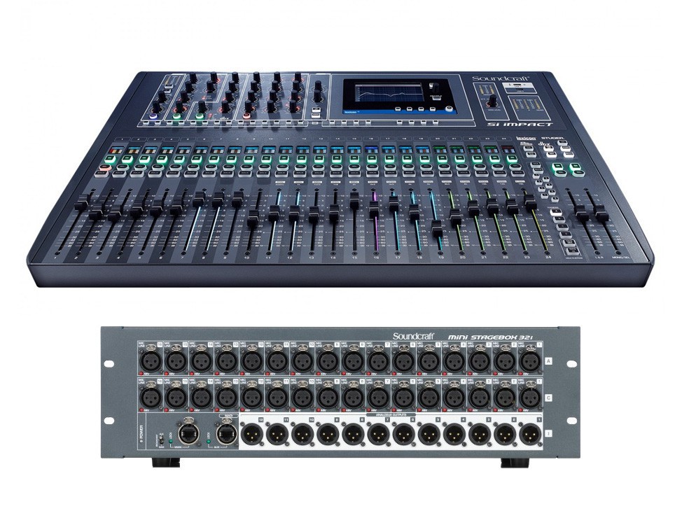 Soundcraft Si Impact + Mini stagebox 32i - konsoleta cyfrowa