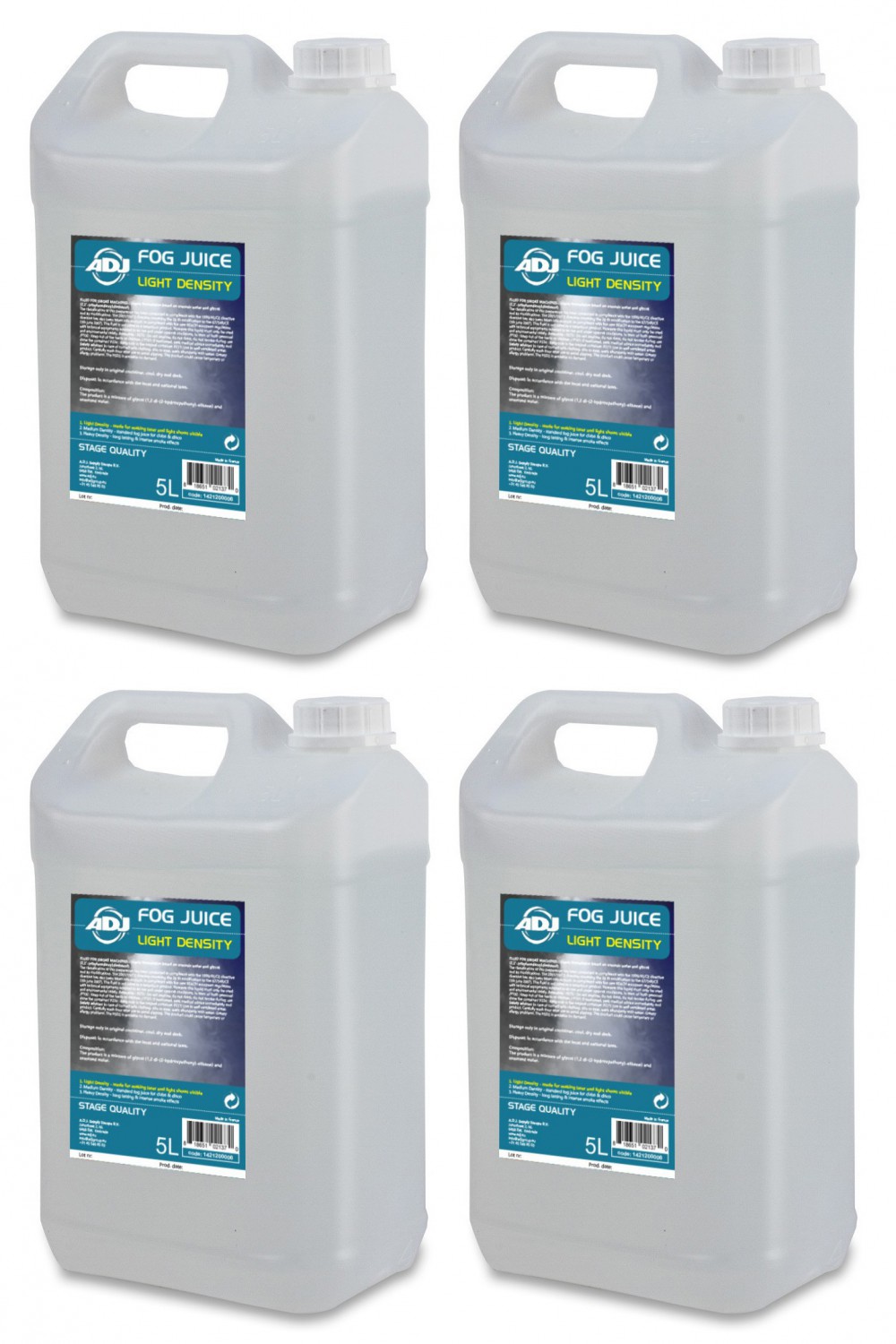 ADJ 4x Fog juice 1 light 5 Liter - płyn do dymu