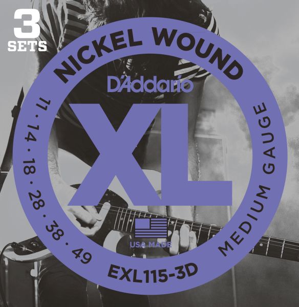 D'ADDARIO EXL1153D - zestaw strun do gitary elektrycznej