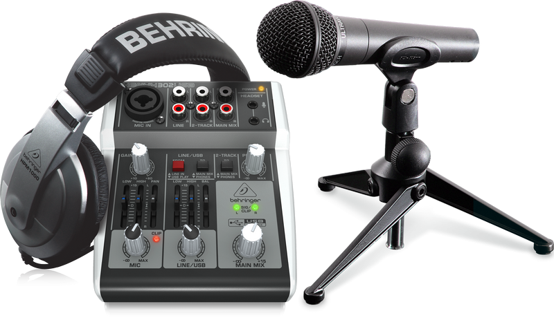 Behringer PODCASTUDIO 2 USB - zestaw domowego studia nagraniowego