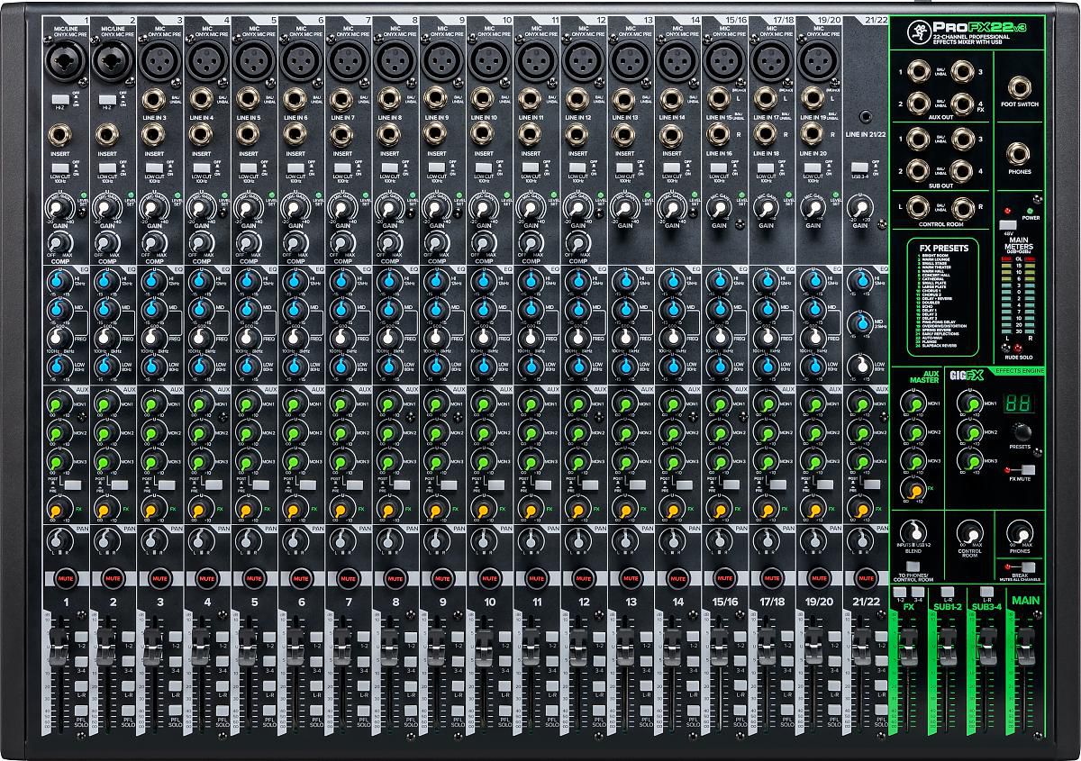 MACKIE PROFX 22 v 3 mikser analogowy MACKIE PROFX 22 v 3 mikser analogowy