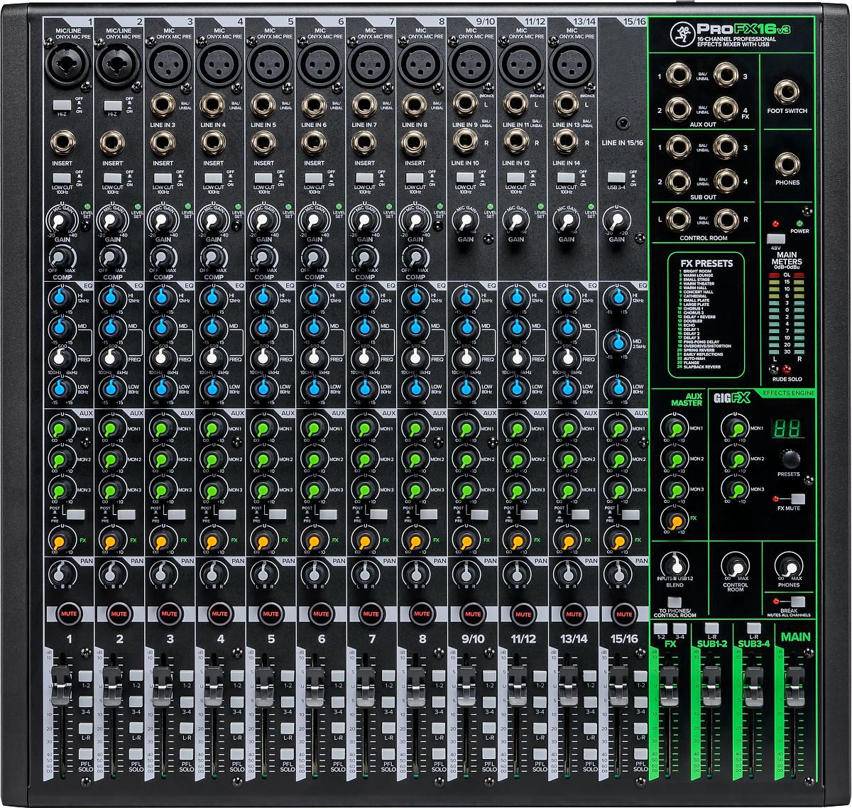 MACKIE PROFX 16 v 3 mikser analogowy MACKIE PROFX 16 v 3 mikser analogowy