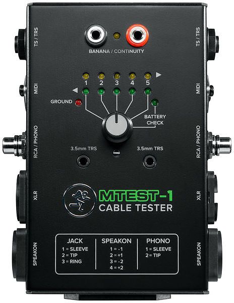 MACKIE M TEST 1 tester kabli