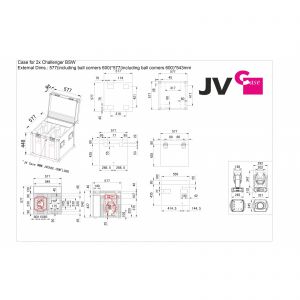 JV Case CASE FOR 2xCHALLENGER BSW - kufer na dwie głowice