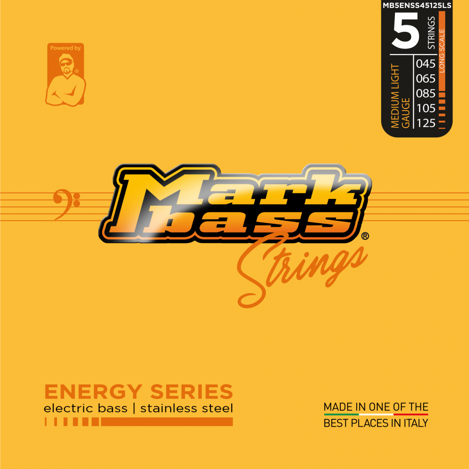 Mark Bass 5 ENERGY 45-125 stainless steel - struny do gitary basowej 045 065 085 105 125