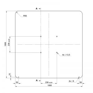 Alustage PDS 08 1000X1000 - Podstawa