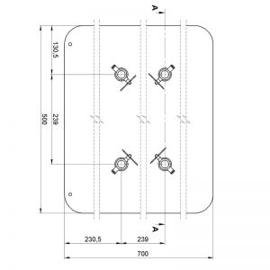 Alustage PDS 08 700X500 - Podstawa