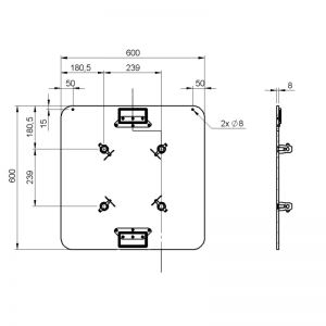 Alustage PDS 20 600X600C - Podstawa