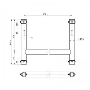 Alustage T-104 - Ramka montażowa