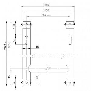 Alustage T-83 - Ramka montażowa