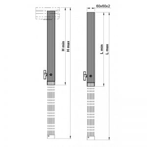 Alustage TLE-06 NOGA TELESKOPOWA 60-100cm