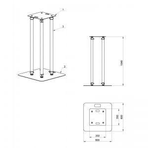 Alustage MOVING HEAD TOWER 1M