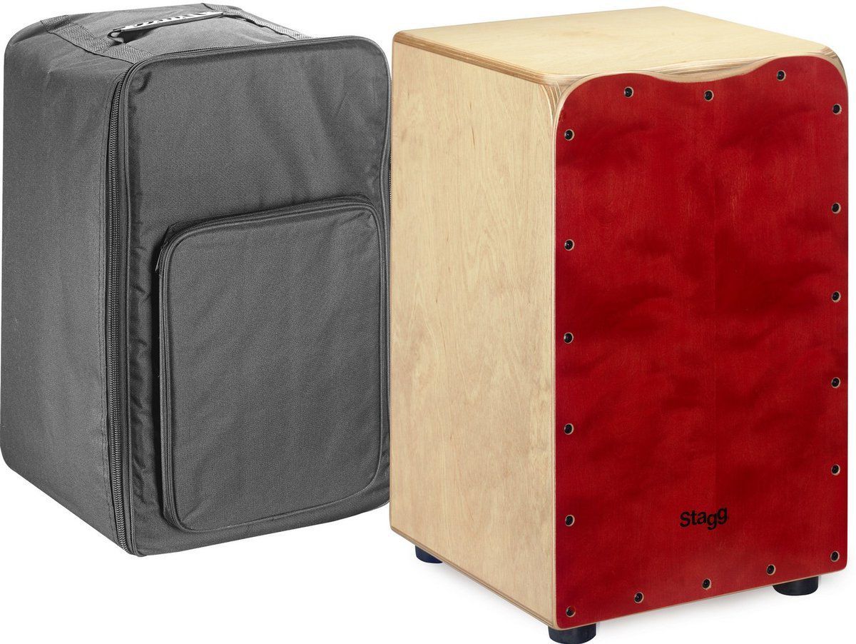 Stagg CAJ-50M-RD - cajon z pokrowcem Stagg CAJ-50M-RD - cajon z pokrowcem