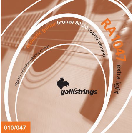 Galli RA1047 Extra Light - struny do gitary akustycznej