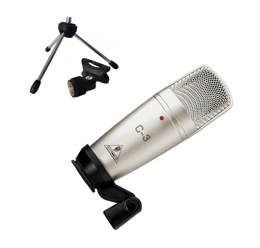 Behringer C-3 - studyjny mikrofon pojemnościowy + statyw