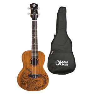 Luna Uke Tattoo Mahogany - ukulele koncertowe