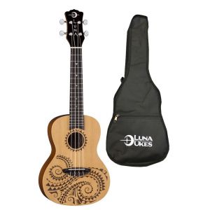 Luna Uke Tattoo Spruce Concert - ukulele koncertowe