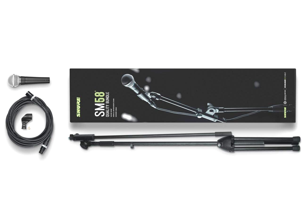 Shure SM58-KM-SOM
- zestaw mikrofon + statyw + kabel