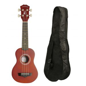 Arrow PB10 NT Natural Dark Top - ukulele sopranowe z pokrowcem