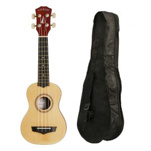 Arrow PB10 NA Natural Bright Top - ukulele sopranowe z pokrowcem