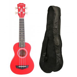 Arrow PB10 RD Soprano Red - ukulele sopranowe z pokrowcem