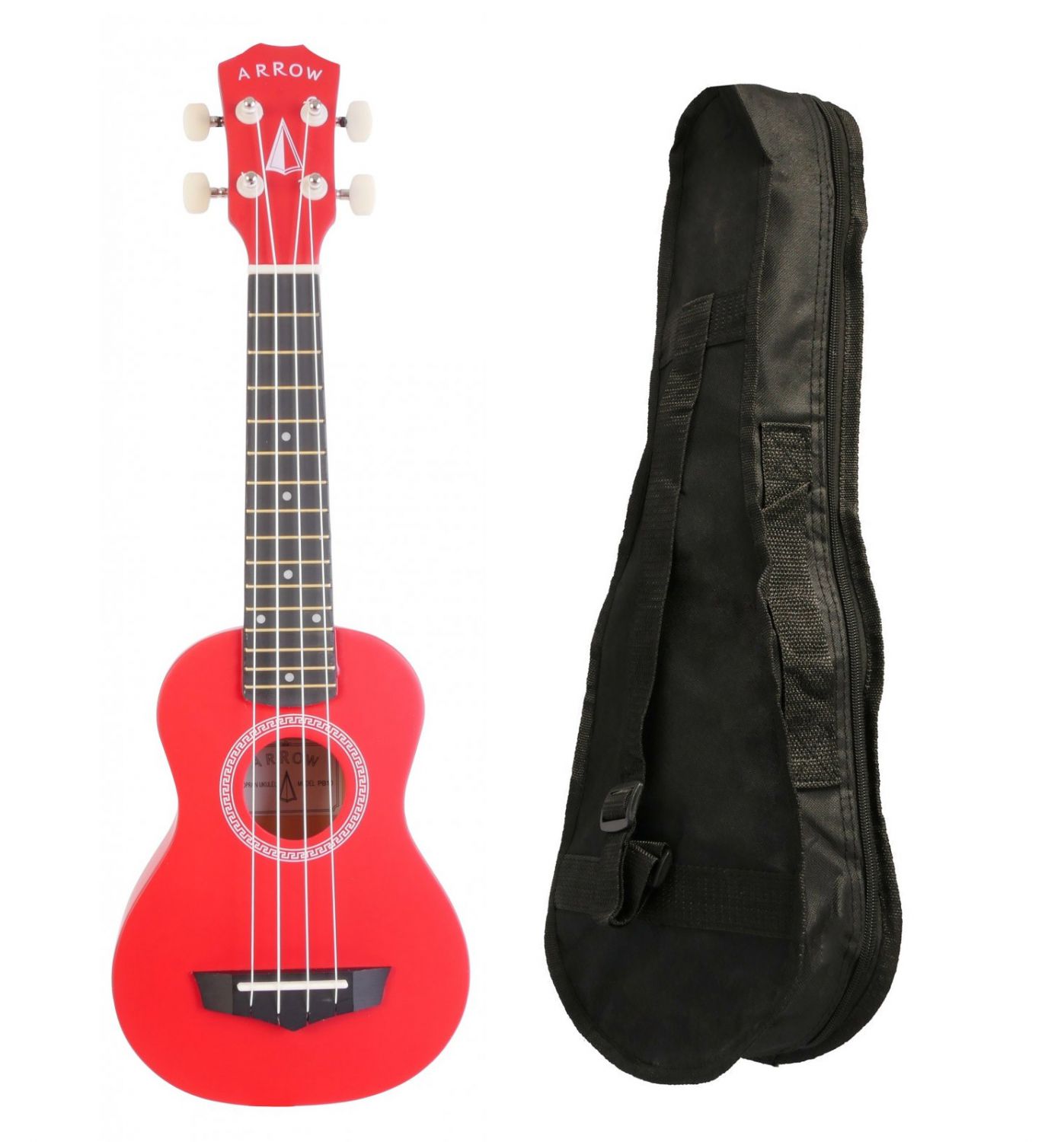 Arrow PB10 RD Soprano Red - ukulele sopranowe z pokrowcem