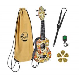 Ortega K2-VP Keiki Vodoo Puppet - ukulele sopranowe - WYPRZEDAŻ 1  szt