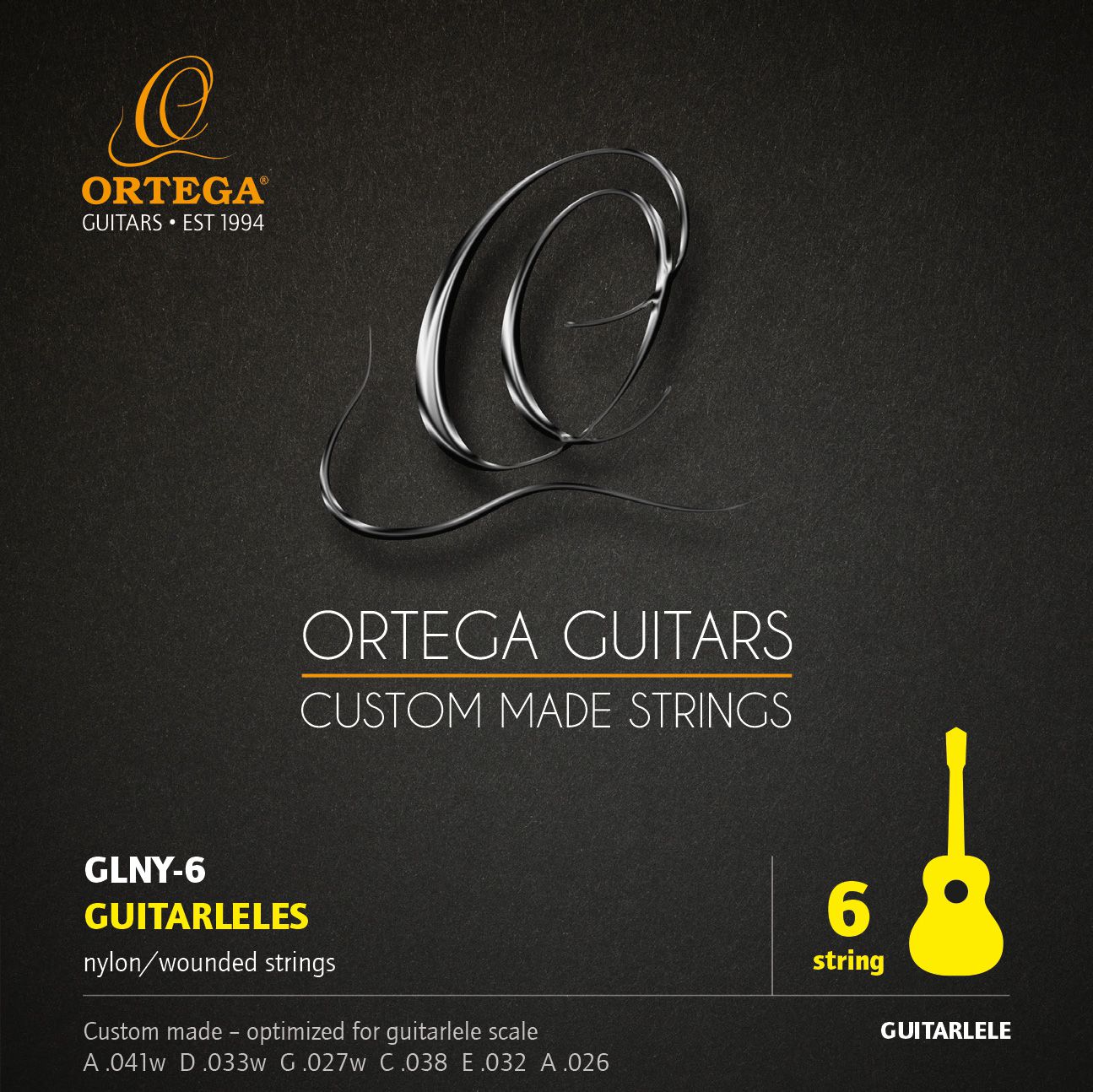 Ortega GLNY-6 - struny do guitarlele