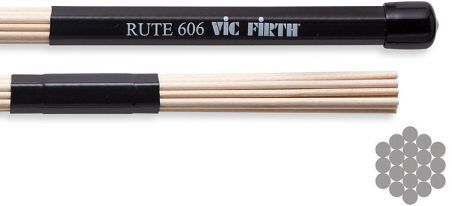 VIC FIRTH RUTE606 miotełka do zestawu perkusyjnego