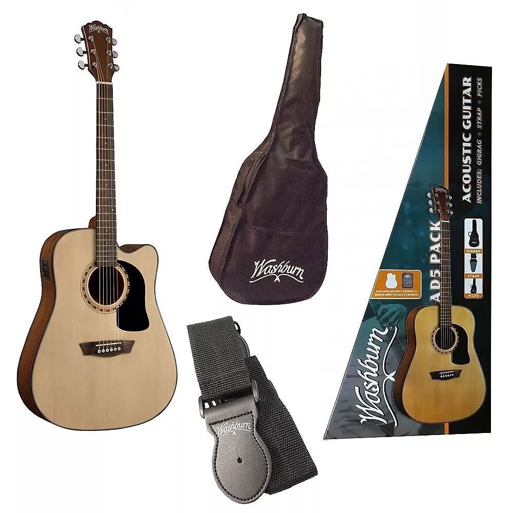 WASHBURN AD 5 CE (N) PACK gitara elektroakustyczna