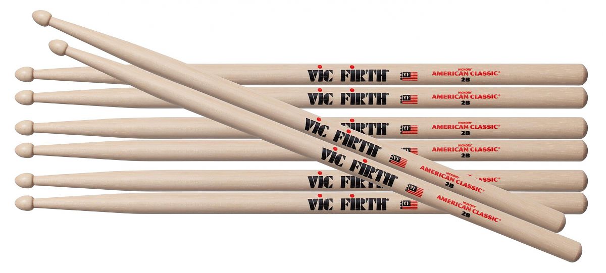 VIC FIRTH 2B + 2B 4Pack pałki do zestawów perkusyjnych VIC FIRTH 2B + 2B 4Pack pałki do zestawów perkusyjnych