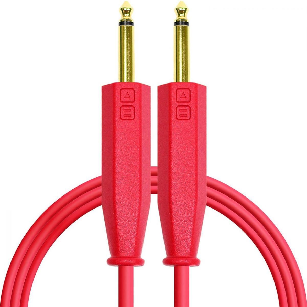 DJ TECHTOOLS- Chroma Cabels Audio JACK-JACK (6,3mm) 1,5 m- czerwony