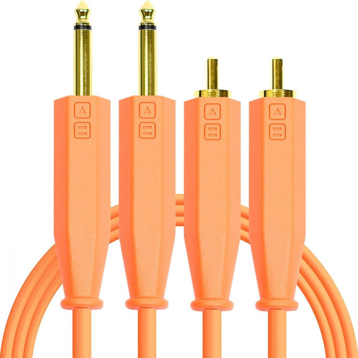 DJ TECHTOOLS- Chroma Cabels Audio RCA -JACK (6,3mm) 1,5 m- pomarańczowy DJ TECHTOOLS- Chroma Cabels Audio RCA -JACK (6,3mm) 1,5 m- pomarańczowy