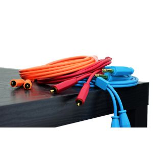 DJ TECHTOOLS- Chroma Cabels Audio RCA -JACK (6,3mm) 1,5 m- pomarańczowy