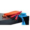 DJ TECHTOOLS- Chroma Cabels Audio RCA -JACK (6,3mm) 1,5 m- pomarańczowy