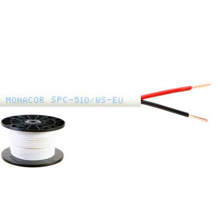 BXB SPC-510/WS-EU - Kabel głośnikowy, elastyczny, biały, 2 x 1mm&ltsup&gt2&lt/sup&gt, &quotMADE IN EU&quot
